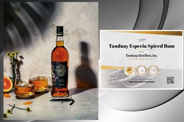 Tanduay Especia Spiced Rum Awarded Double Gold Medal, Rum of the Year at 2025 Asia Spirits Ratings